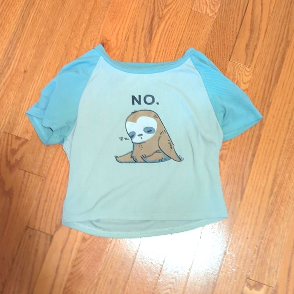 Fun sloth baby tee